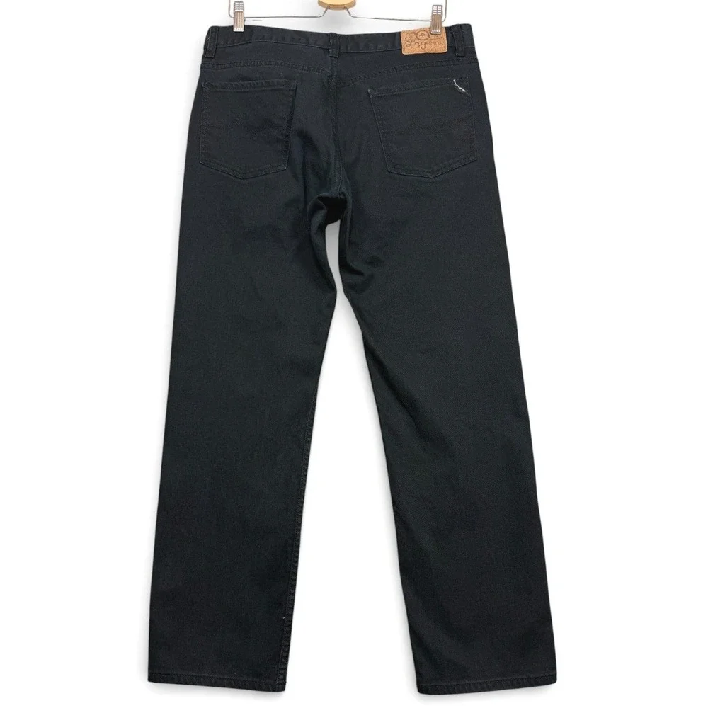 LRG Jeans Mens 36 FITS 34x30.75 Black True Straight Fit Lifted‎ Research Group